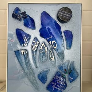 Homemade glitter broken Milagro frame